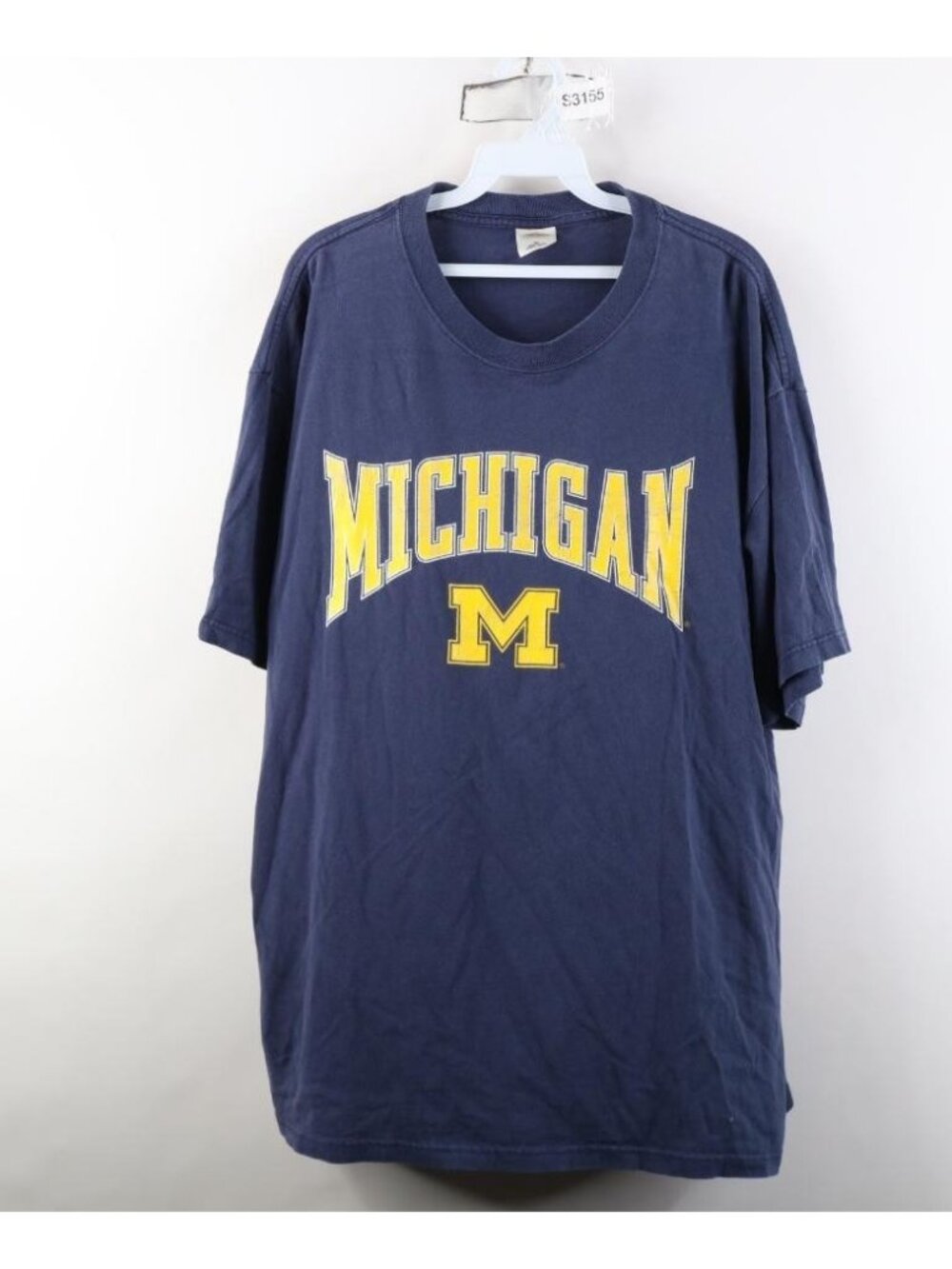 Vintage 90s Mens XL Distressed University of Michigan Short Sleeve T-Shirt USA